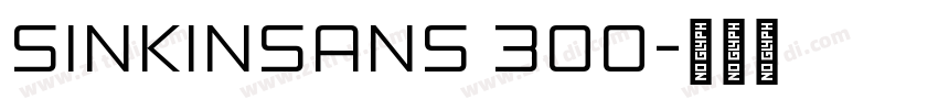 sinkinsans 300字体转换